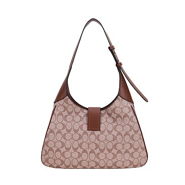 2-in-1 Oval Design Shoulder Bag Wallet Set