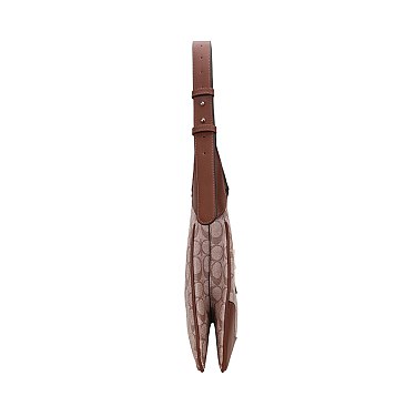 2-in-1 Oval Design Shoulder Bag Wallet Set