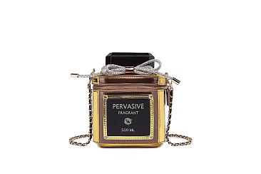 Plexiglass Perfume Bottle Purse