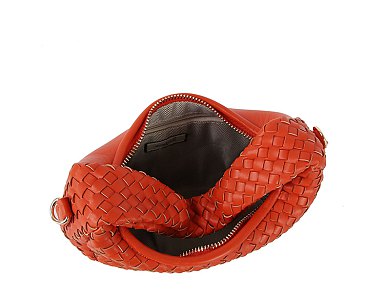 Woven Mini Hobo Shoulder Bag
