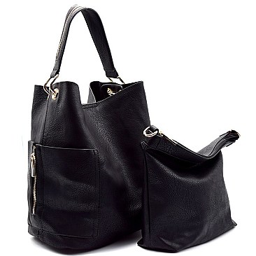 2 in 1 Side Pocket Tall Hobo