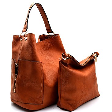 2 in 1 Side Pocket Tall Hobo