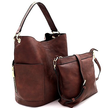 2 in 1 Side Pocket Tall Hobo