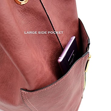 2 in 1 Side Pocket Tall Hobo