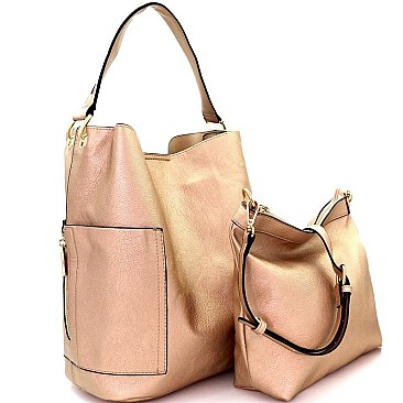2 in 1 Side Pocket Tall Hobo