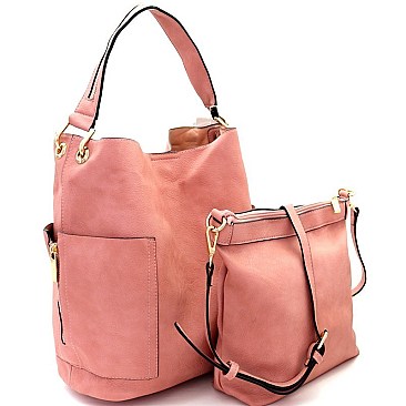 2 in 1 Side Pocket Tall Hobo