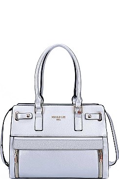 STYLISH Nicole Lee TWO TONE SATCHEL