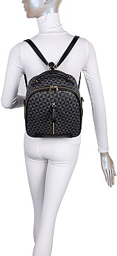 3 IN 1 CLASSIC MONOGRAM BACKPACK CLUTCH SET