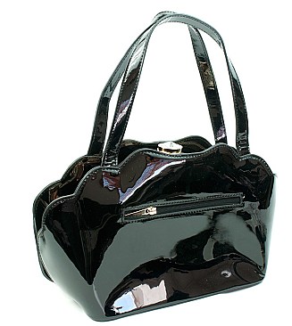OBAMA PRINT SHELL FRAME -JEWEL TOP SATCHEL
