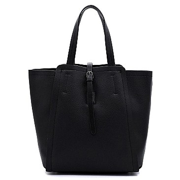 Fashion Buckle Flap Leopard 2-in-1 Satchel