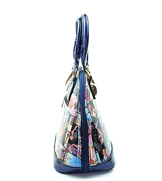 MICHELLE OBAMA MAGAZINE DOME SATECHEL