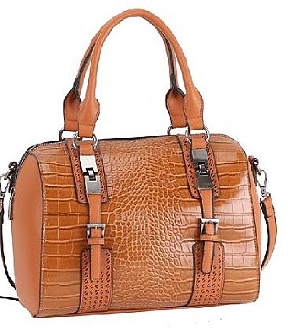 Crocodile Boston Satchel Handbags