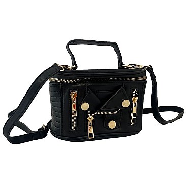 Moto Jacket Design Unique Chain Shoulder Bag