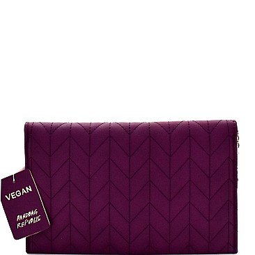 Butterfly Charm Quilted Envelope Clutch MH-CL0155