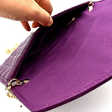 Butterfly Charm Quilted Envelope Clutch MH-CL0155