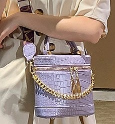 CROCODILE PRINT SATCHEL BUCKET