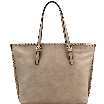 Whipstitched 2-Way Large Shopper Tote MH-CTD0013