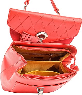David Jones Chic Backpack With Tassel