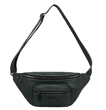 David Jones Leatherette Fanny Pack