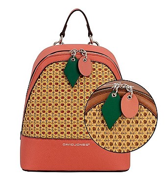David Jones Detailed Backpack