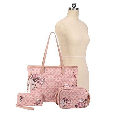 WHOLESALE ROSE MONO GLAM 3PC SETS