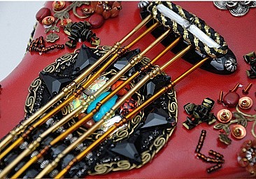 Handmade Guitar Design Ladies Cross-body Bags