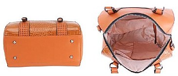 Crocodile Boston Satchel Handbags
