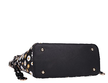 3 IN 1 FLOWER DESIGN SHOPPER BAG SET