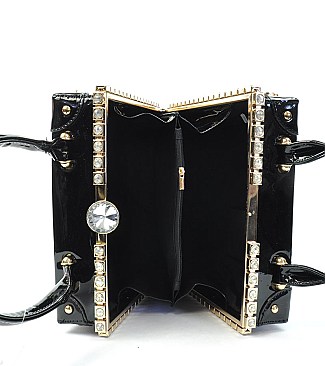MICHELLE OBAMA JEWEL TOP-SIDE BOXY SATCHEL