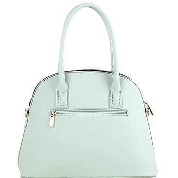 Color Block 2 in 1 Dome Satchel with Card Holder MH-ES3149