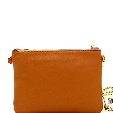 Turn-Lock Accent Quilted Front Pocket Cross Body