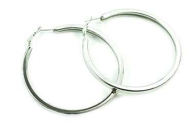 EXTRA Large size HOOP POST PIN EARRING