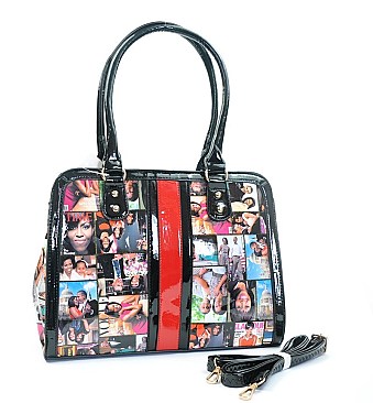 Michelle Obama & president obama Satchel Handbag