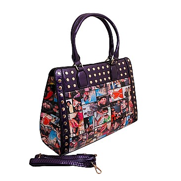 Studded Michel Obama Satchel