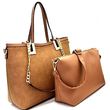 Tassel Accent Chevron Quilted Boston Satchel MH-GH102