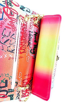 Medium Size Graffiti Shoulder Handbag