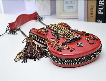 Handmade Guitar Design Ladies Cross-body Bags