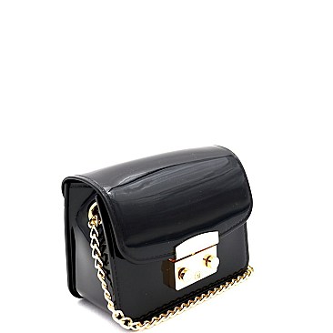 Mini Pinch-Lock Accent Jelly Cross Body