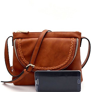 Tassel Accent Braided Cross Body