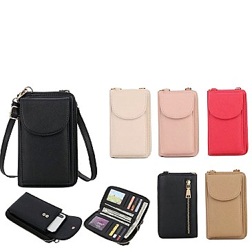 Compartment 2 in 1 Satchel SET with Cellphone Wallet Messenger L6391