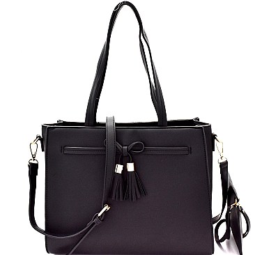 2-Way Bow Accent Tote Wristlet SET