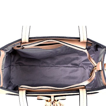 2-Way Bow Accent Tote Wristlet SET