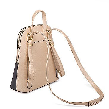 4 IN 1 Multi Compartment Backback Crossbody Shoulder & Wallet Set
