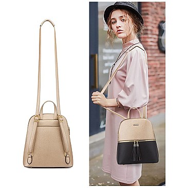 4 IN 1 Multi Compartment Backback Crossbody Shoulder & Wallet Set
