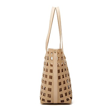 2 in 1 LADIES TOTE HANDBAGS MESSENGER SET