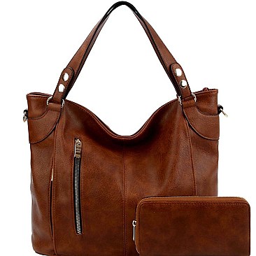 Stylish Multi-Pocket 2-Way Tote Wallet SET MH-LHU2341W