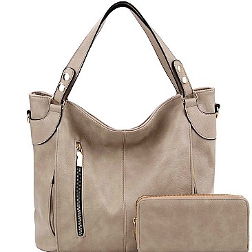Stylish Multi-Pocket 2-Way Tote Wallet SET MH-LHU2341W