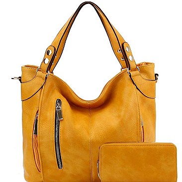 Stylish Multi-Pocket 2-Way Tote Wallet SET MH-LHU2341W