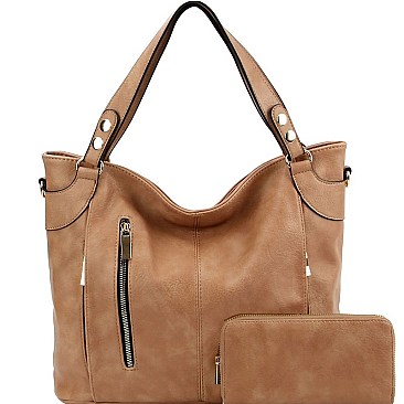Stylish Multi-Pocket 2-Way Tote Wallet SET MH-LHU2341W