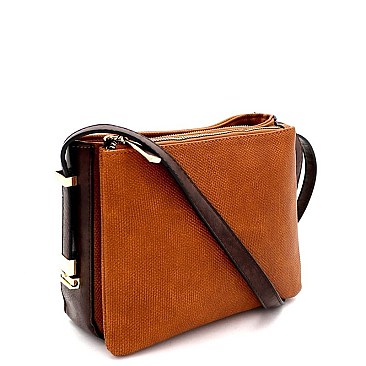 MULTI COMPARTMENT TWO WAY CROSS BODY & SHOULDER BAG